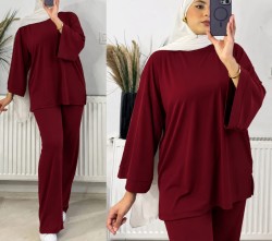 Ensemble Celina – Pull oversize & pantalon large côtelé